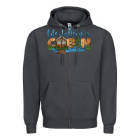 Smoke life is better at the cabin Zipper Hoodie - HRA Design Shop