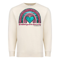 Sandshell valentine's day rainbow let all that you do be done in love 1 corinthi Premium Sweatshirt - AdoDesignShop