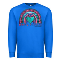 True Royal valentine's day rainbow let all that you do be done in love 1 corinthi Premium Sweatshirt - AdoDesignShop