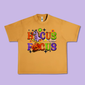 Hocus Focus Halloween Teacher Urban Heavy Tee Designed By Barkaloodesign