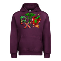 Mauve Wine rx christmas pharmacy Urban Hoodie - MaliasSmallBusiness
