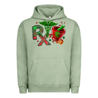 Pigment Oil Green rx christmas pharmacy Urban Hoodie - MaliasSmallBusiness