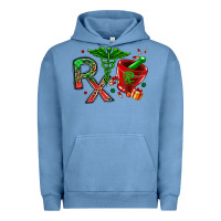 Pigment Pebble Blue rx christmas pharmacy Urban Hoodie - MaliasSmallBusiness