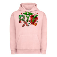 Pigment Salmon rx christmas pharmacy Urban Hoodie - MaliasSmallBusiness