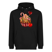 Black Christmas candy cupcake Heavyweight Hoodie - AdoDesignShop