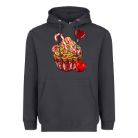 Smoke Christmas candy cupcake Heavyweight Hoodie - AdoDesignShop