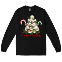 Black merry christmas baseball Long Sleeve Tee - RanaPortraitStore