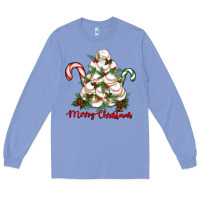 Colony Blue merry christmas baseball Long Sleeve Tee - RanaPortraitStore
