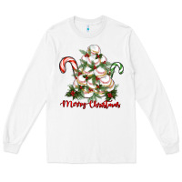 White merry christmas baseball Long Sleeve Tee - RanaPortraitStore