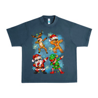 Midnight Navy dabbing christmas Urban Heavy Tee - Zillion Design Studio