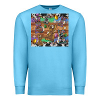 Ocean Blue easter bunny egg cowhide leopard Premium Sweatshirt - Artiststas