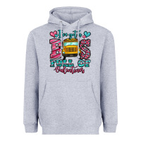 I've Got A Bus Full Of Valentines School Bus Heavyweight Hoodie | Teevron