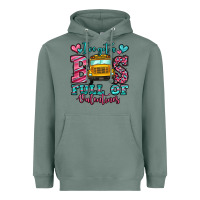 Sage i've got a bus full of valentines school bus Heavyweight Hoodie - Jasminsmagicworld