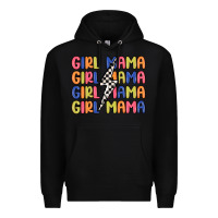 Black girl mama lightning bolt Premium Hoodie - MaliasSmallBusiness