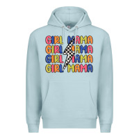 Blue Mist girl mama lightning bolt Premium Hoodie - MaliasSmallBusiness