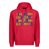 Cardinal girl mama lightning bolt Premium Hoodie - MaliasSmallBusiness