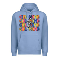 Colony Blue girl mama lightning bolt Premium Hoodie - MaliasSmallBusiness
