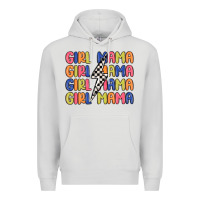 Dove Grey girl mama lightning bolt Premium Hoodie - MaliasSmallBusiness