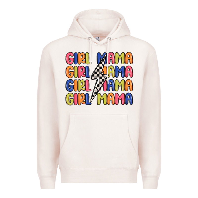 Girl Mama Lightning Bolt Premium Hoodie by MaliasSmallBusiness | Teevron