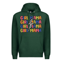 Sports Green girl mama lightning bolt Premium Hoodie - MaliasSmallBusiness