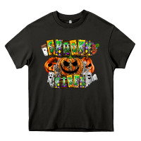 Asphalt Spooky Vibes Heavy Core Tee - CowhideDigitalArt