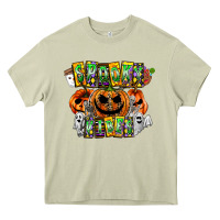 Mossy Spooky Vibes Heavy Core Tee - CowhideDigitalArt