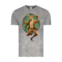 Cloud Rock happy deer Vintage Tee - Unal Design