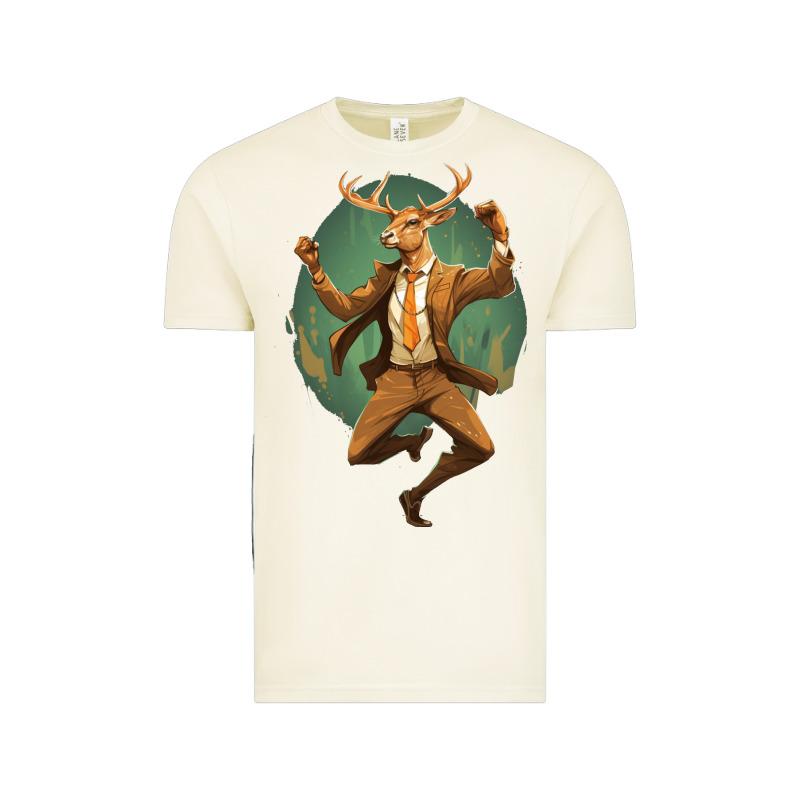Happy Deer Vintage Tee by Unal Design | Teevron