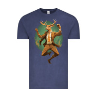 Vintage Denim happy deer Vintage Tee - Unal Design