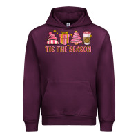 Mauve Wine tis the season Urban Hoodie - MaliasSmallBusiness