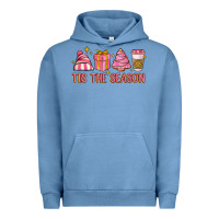 Pigment Pebble Blue tis the season Urban Hoodie - MaliasSmallBusiness