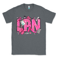 Charcoal Heather Breast Cancer LPN Licensed Practical Nurse Classic Tee - texasbilliewilder