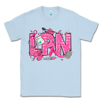 Dusty Blue Breast Cancer LPN Licensed Practical Nurse Classic Tee - texasbilliewilder
