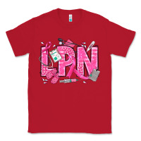Red Breast Cancer LPN Licensed Practical Nurse Classic Tee - texasbilliewilder