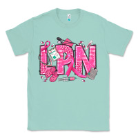 Seafoam Breast Cancer LPN Licensed Practical Nurse Classic Tee - texasbilliewilder