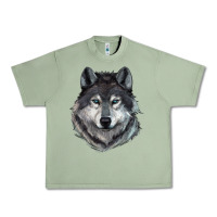 Oil Green Wolf Urban Heavy Tee - RanaPortraitStore