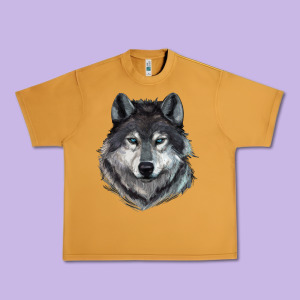 Wolf Urban Heavy Tee Designed By Ranaportraitstore