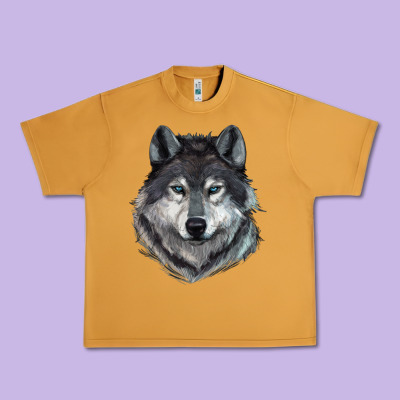 Wolf Urban Heavy Tee Designed By Ranaportraitstore