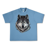 Pebble Blue Wolf Urban Heavy Tee - RanaPortraitStore