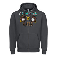 Smoke calm your mits baseball Zipper Hoodie - CowhideDigitalArt