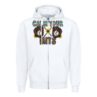 White calm your mits baseball Zipper Hoodie - CowhideDigitalArt