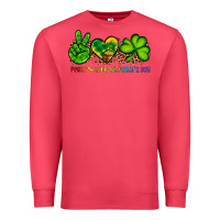 Cardinal peace love st patty's day Premium Sweatshirt - Artiststas