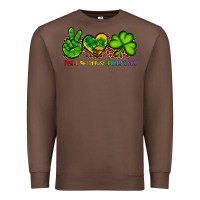 Chestnut peace love st patty's day Premium Sweatshirt - Artiststas