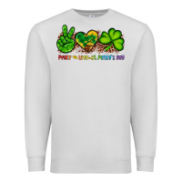 Dove Grey peace love st patty's day Premium Sweatshirt - Artiststas