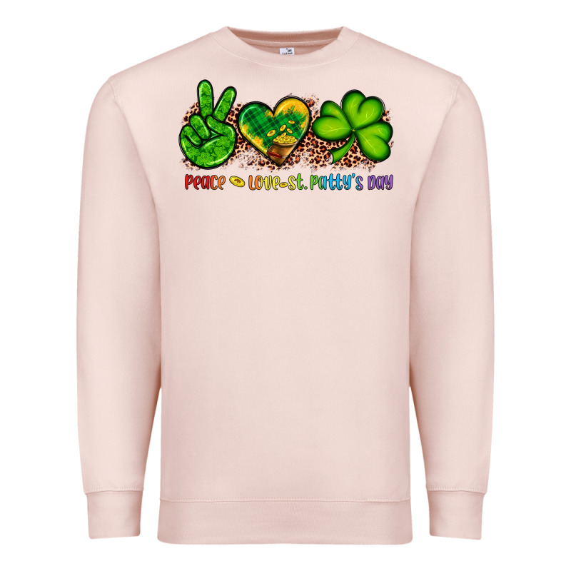 Peace Love St Patty's Day Premium Sweatshirt by Artiststas | Teevron