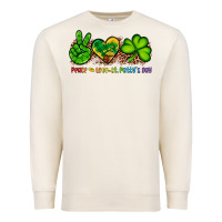 Sandshell peace love st patty's day Premium Sweatshirt - Artiststas