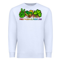 White peace love st patty's day Premium Sweatshirt - Artiststas
