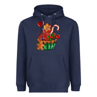 Navy christmas cupcake Heavyweight Hoodie - AdoDesignShop
