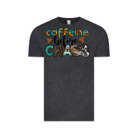 Vintage Black western caffeine before chaos Vintage Tee - BarkalooDesign
