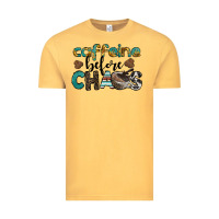 Vintage Mustard western caffeine before chaos Vintage Tee - BarkalooDesign